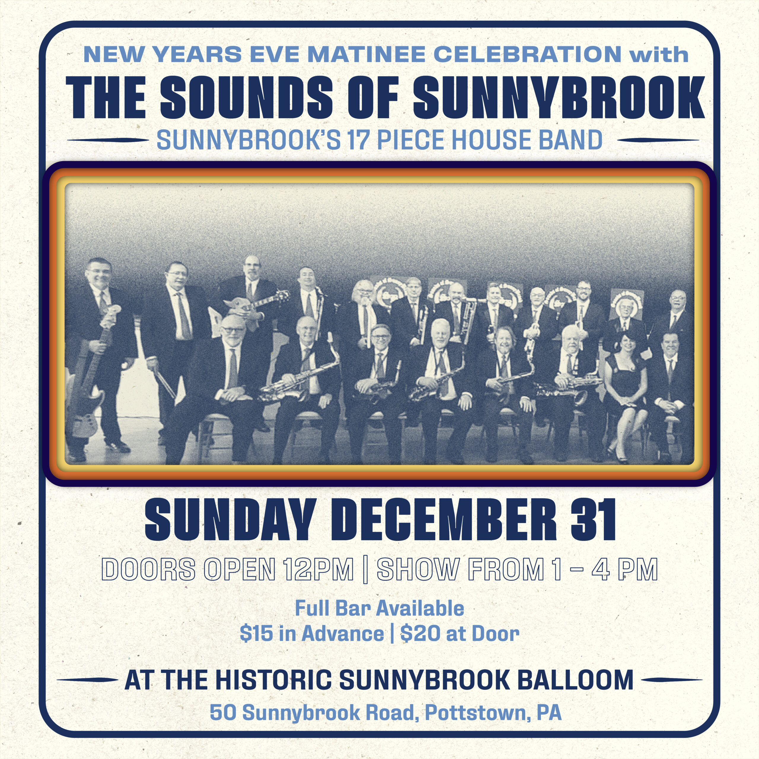 New Year’s Eve Matinee Celebration with The Sounds of SunnyBrook