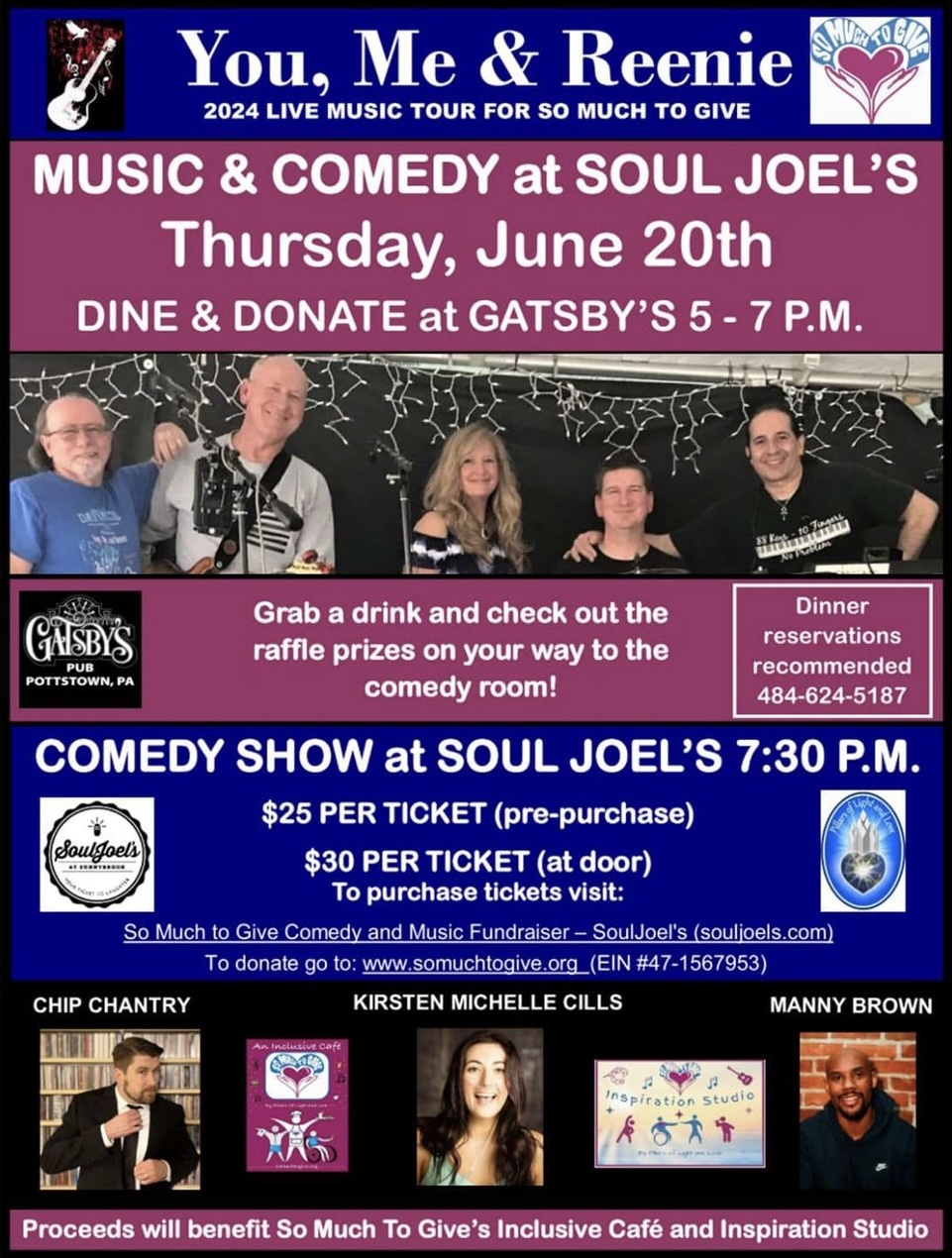 So Much to Give Comedy and Music Fundraiser