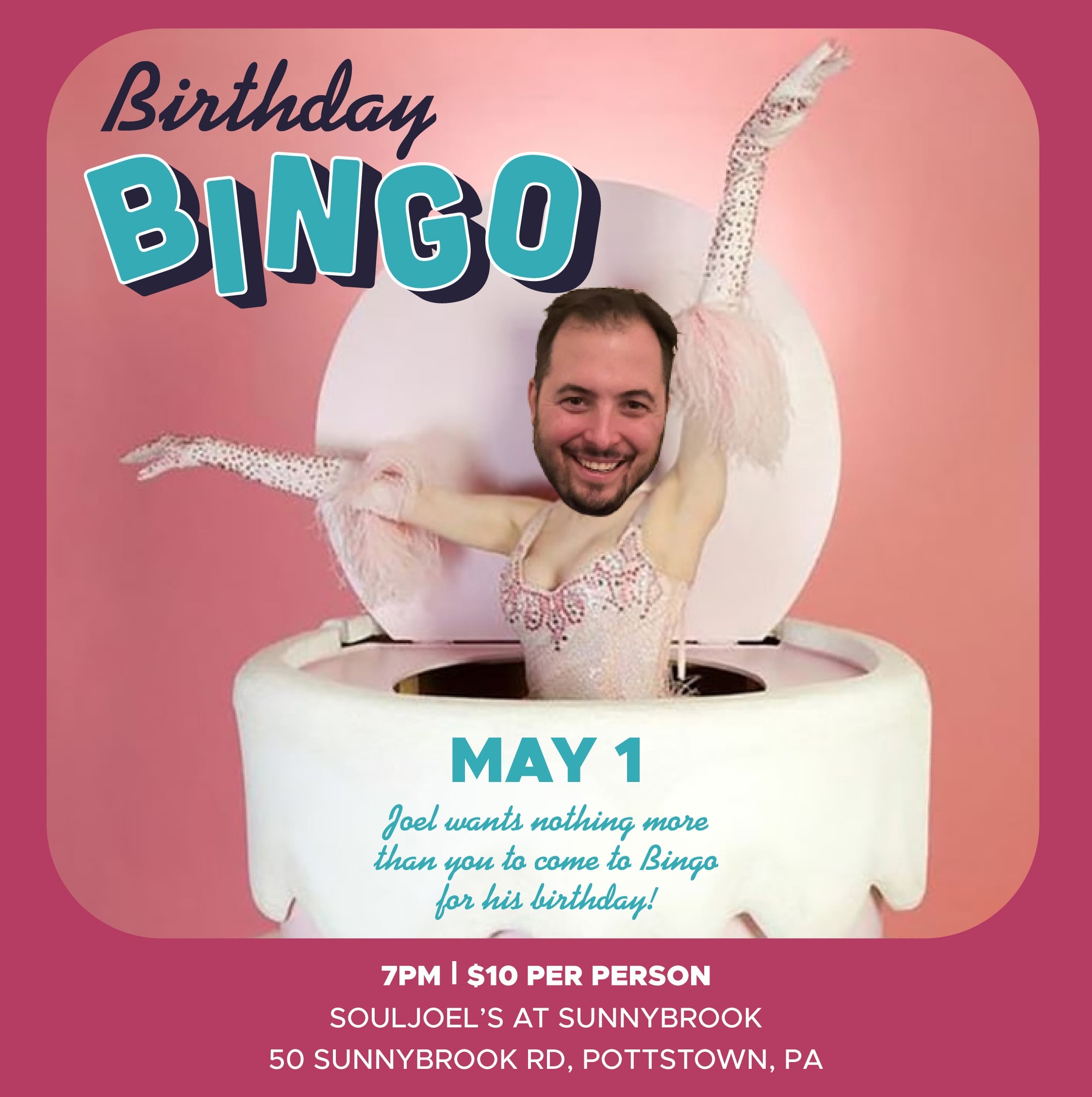 Birthday Themed Bingo at SunnyBrook presented by The Lower Pottsgrove Historical Society